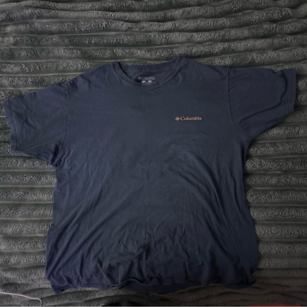 Columbia Men's Dark Blue Short Sleeve Tee